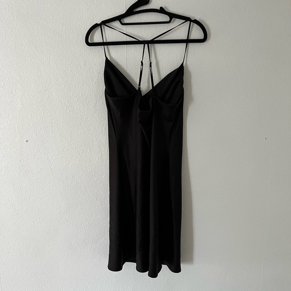 Dynamite Black Mini Slip Dress - Picture 5 of 6